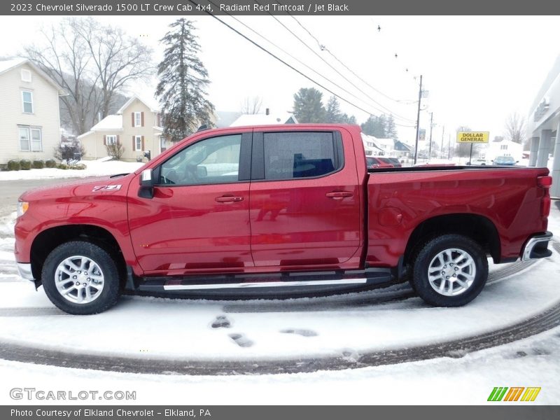 Radiant Red Tintcoat / Jet Black 2023 Chevrolet Silverado 1500 LT Crew Cab 4x4