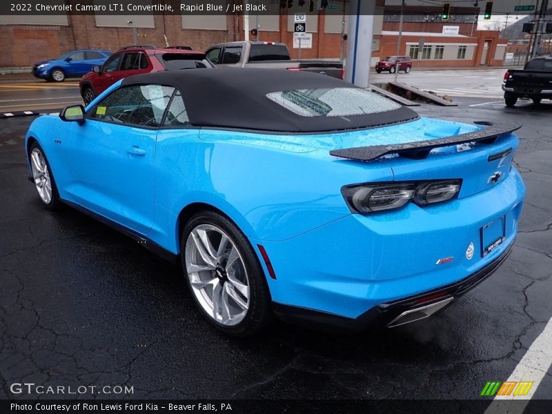 Rapid Blue / Jet Black 2022 Chevrolet Camaro LT1 Convertible