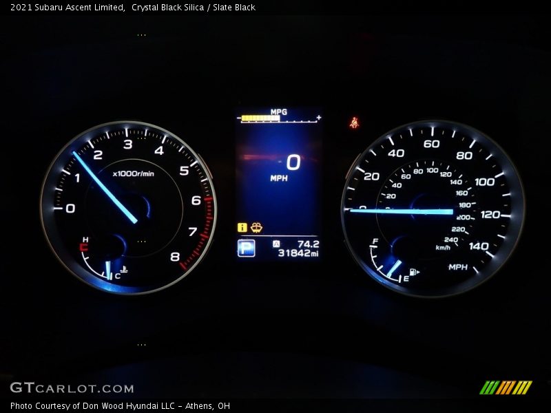 Crystal Black Silica / Slate Black 2021 Subaru Ascent Limited