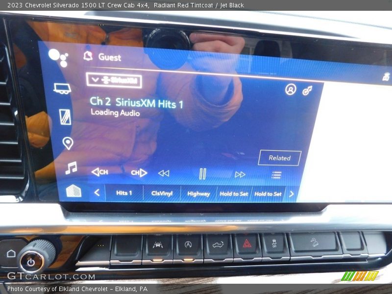 Radiant Red Tintcoat / Jet Black 2023 Chevrolet Silverado 1500 LT Crew Cab 4x4