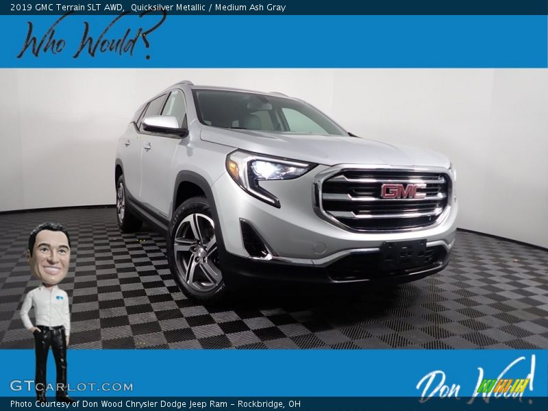 Quicksilver Metallic / Medium Ash Gray 2019 GMC Terrain SLT AWD