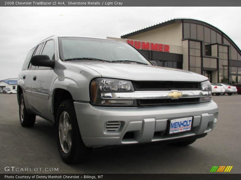 Silverstone Metallic / Light Gray 2008 Chevrolet TrailBlazer LS 4x4