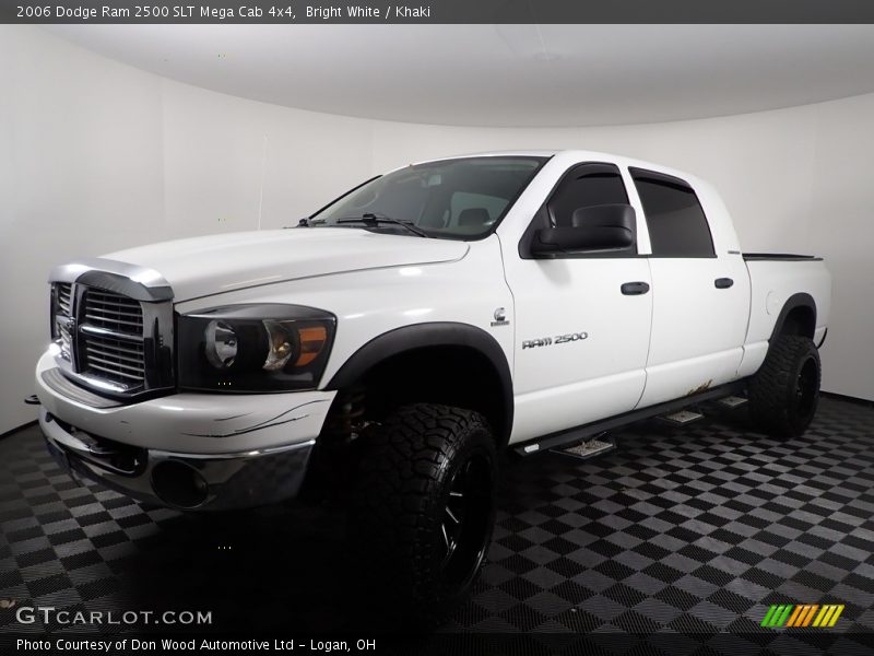 Bright White / Khaki 2006 Dodge Ram 2500 SLT Mega Cab 4x4
