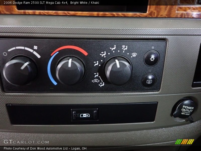 Bright White / Khaki 2006 Dodge Ram 2500 SLT Mega Cab 4x4