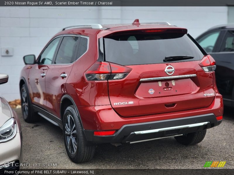 Scarlet Ember Tintcoat / Charcoal 2020 Nissan Rogue SV AWD