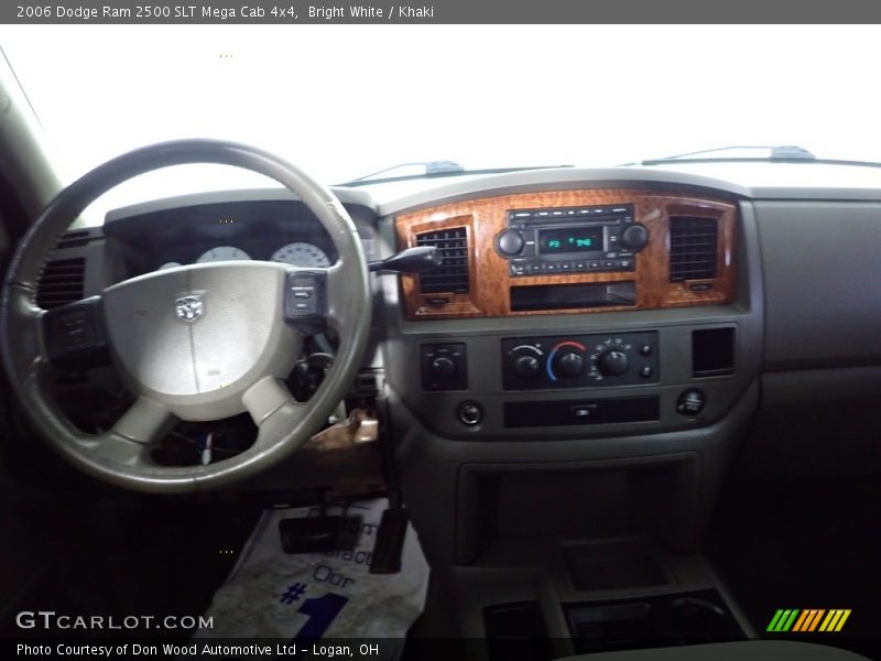 Bright White / Khaki 2006 Dodge Ram 2500 SLT Mega Cab 4x4
