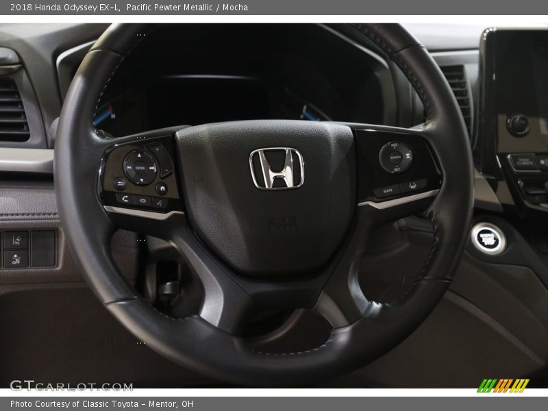 Pacific Pewter Metallic / Mocha 2018 Honda Odyssey EX-L