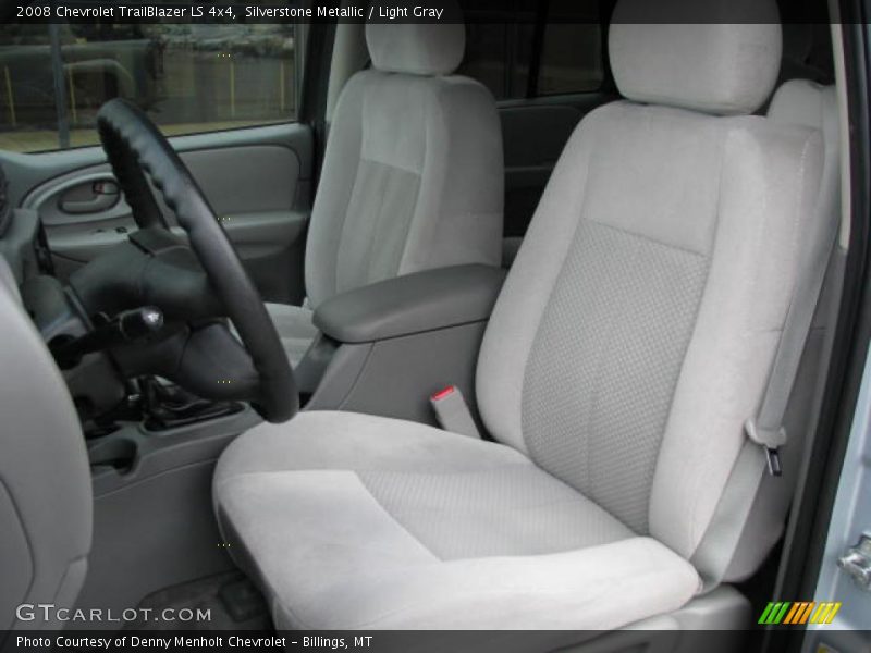 Silverstone Metallic / Light Gray 2008 Chevrolet TrailBlazer LS 4x4
