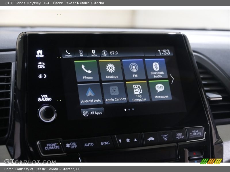 Pacific Pewter Metallic / Mocha 2018 Honda Odyssey EX-L