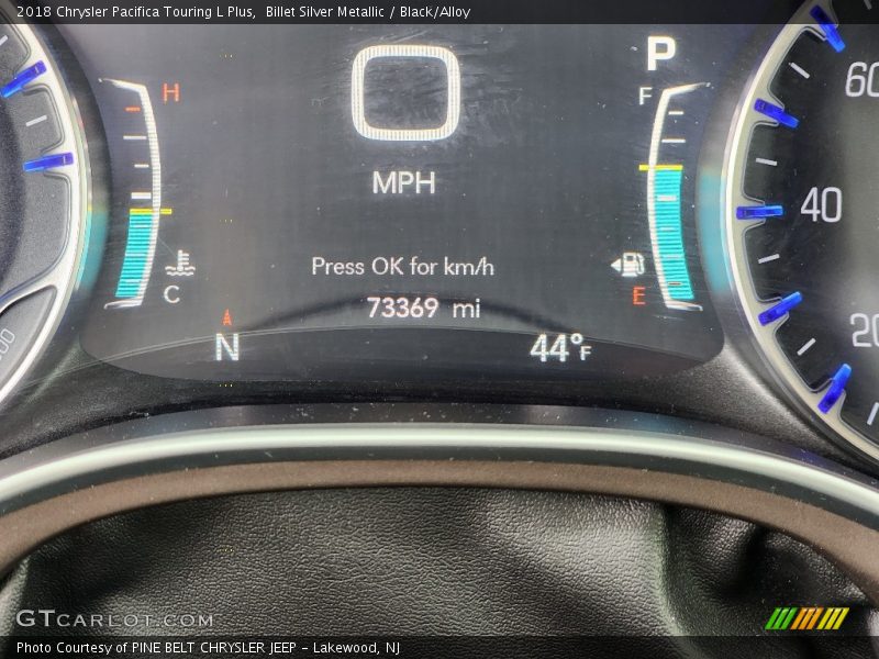 Billet Silver Metallic / Black/Alloy 2018 Chrysler Pacifica Touring L Plus