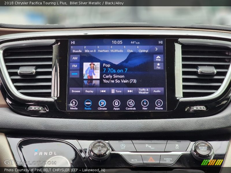 Billet Silver Metallic / Black/Alloy 2018 Chrysler Pacifica Touring L Plus