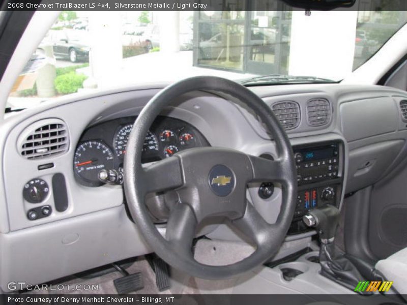 Silverstone Metallic / Light Gray 2008 Chevrolet TrailBlazer LS 4x4