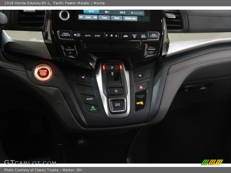 Pacific Pewter Metallic / Mocha 2018 Honda Odyssey EX-L