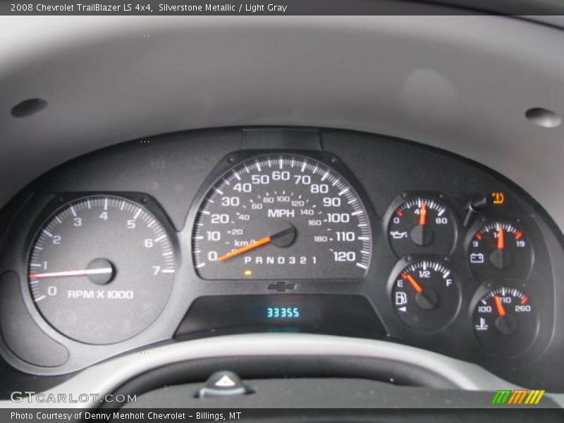 Silverstone Metallic / Light Gray 2008 Chevrolet TrailBlazer LS 4x4