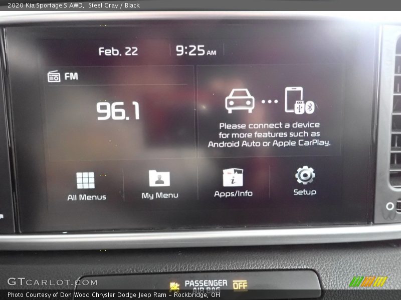 Steel Gray / Black 2020 Kia Sportage S AWD