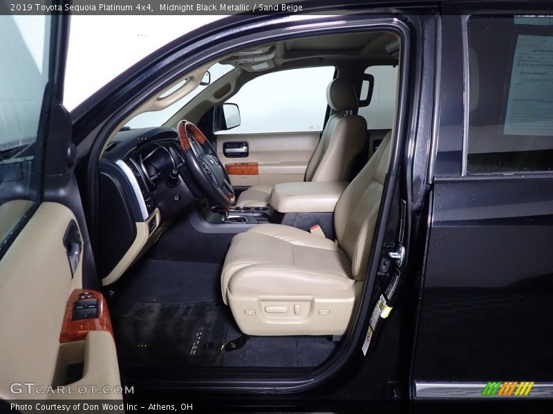  2019 Sequoia Platinum 4x4 Sand Beige Interior
