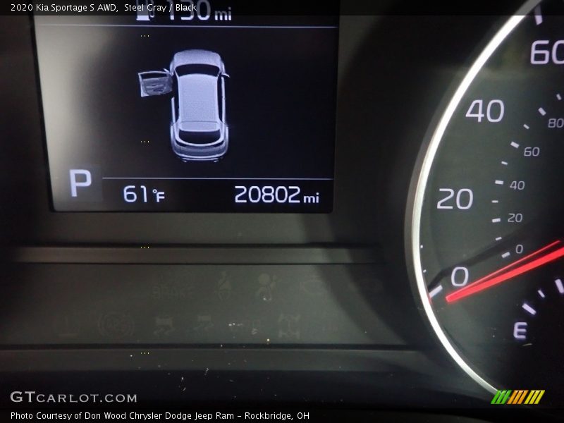 Steel Gray / Black 2020 Kia Sportage S AWD