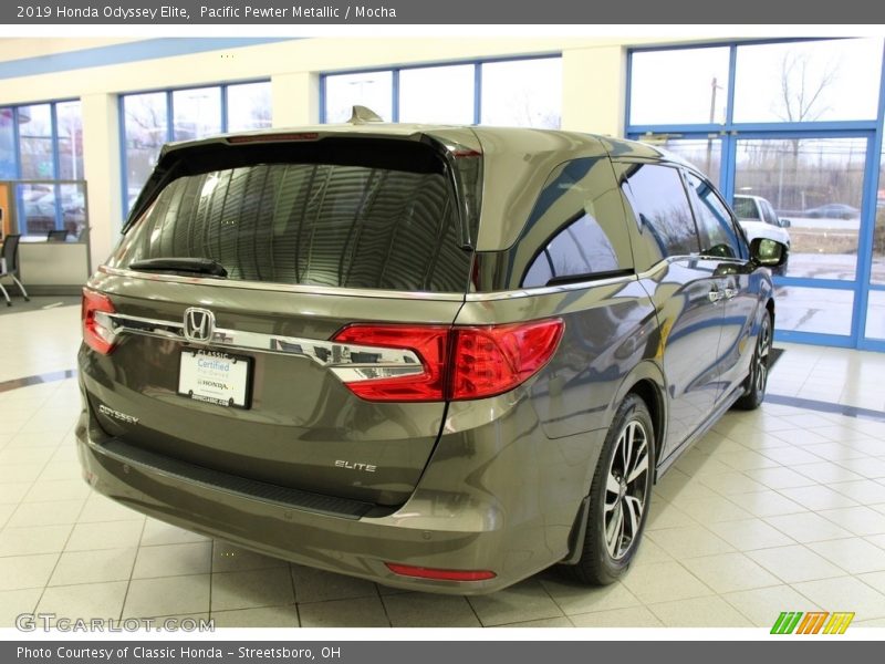 Pacific Pewter Metallic / Mocha 2019 Honda Odyssey Elite