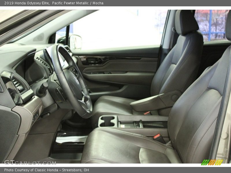 Pacific Pewter Metallic / Mocha 2019 Honda Odyssey Elite