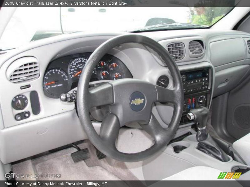 Silverstone Metallic / Light Gray 2008 Chevrolet TrailBlazer LS 4x4