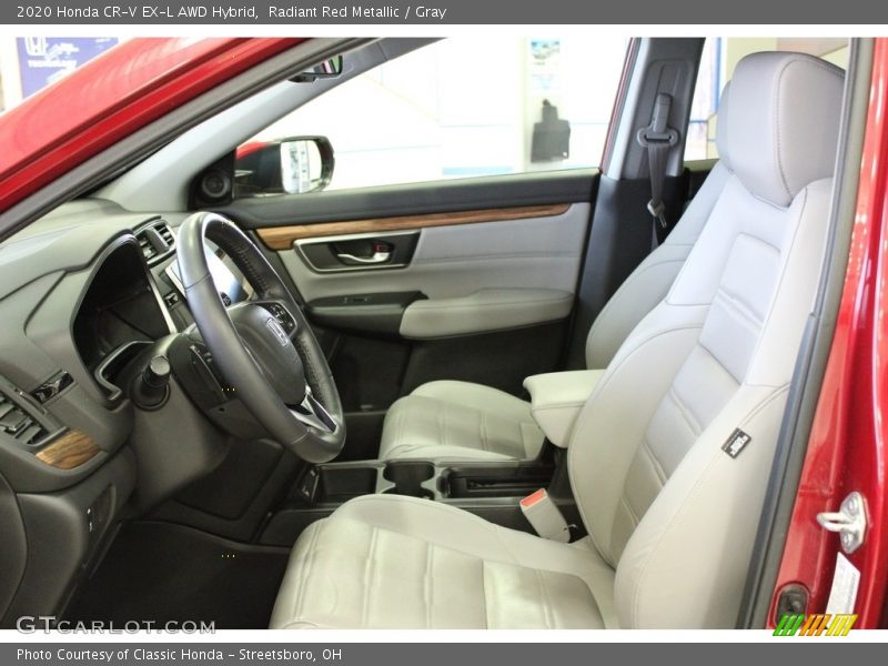 Radiant Red Metallic / Gray 2020 Honda CR-V EX-L AWD Hybrid