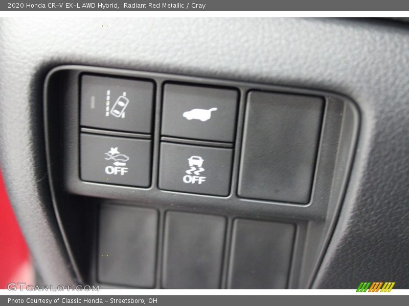 Radiant Red Metallic / Gray 2020 Honda CR-V EX-L AWD Hybrid