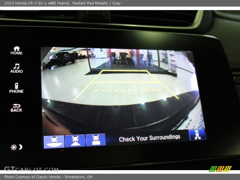 Radiant Red Metallic / Gray 2020 Honda CR-V EX-L AWD Hybrid