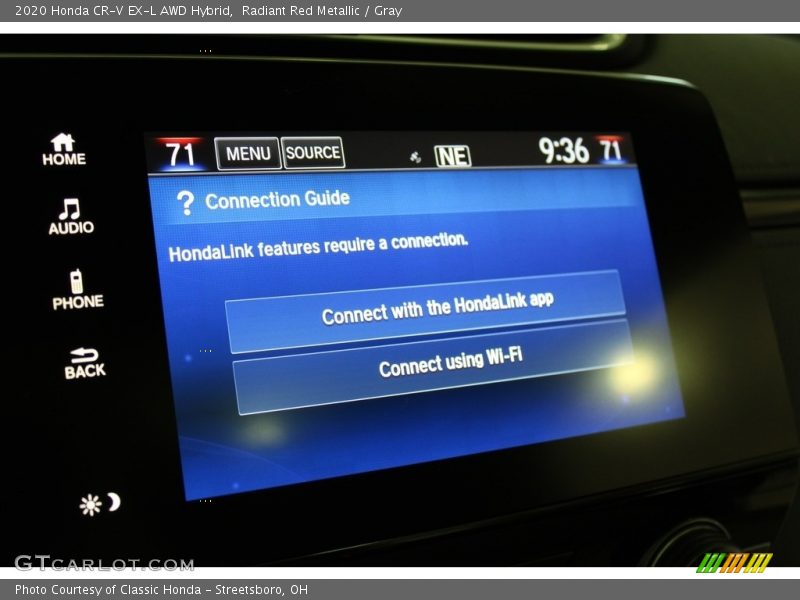 Radiant Red Metallic / Gray 2020 Honda CR-V EX-L AWD Hybrid