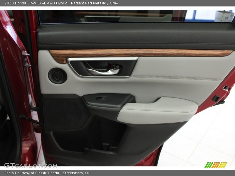 Radiant Red Metallic / Gray 2020 Honda CR-V EX-L AWD Hybrid