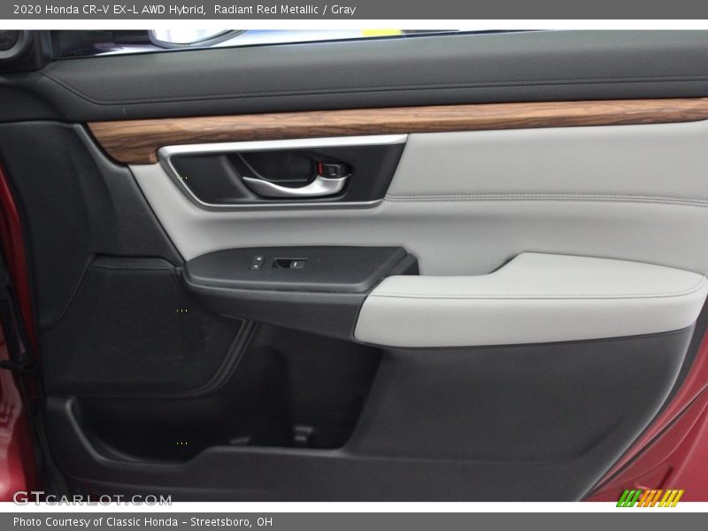 Radiant Red Metallic / Gray 2020 Honda CR-V EX-L AWD Hybrid
