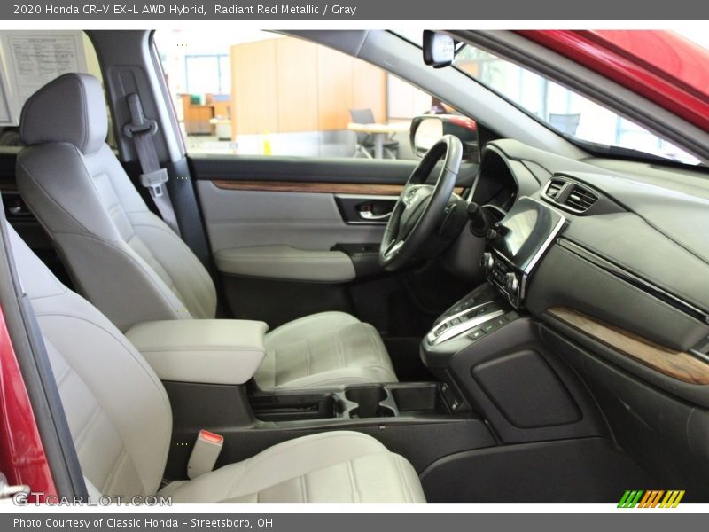 Radiant Red Metallic / Gray 2020 Honda CR-V EX-L AWD Hybrid