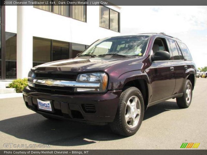 Dark Cherry Metallic / Light Gray 2008 Chevrolet TrailBlazer LS 4x4