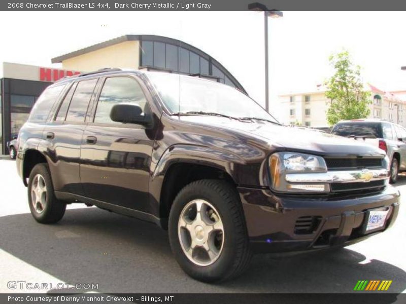 Dark Cherry Metallic / Light Gray 2008 Chevrolet TrailBlazer LS 4x4