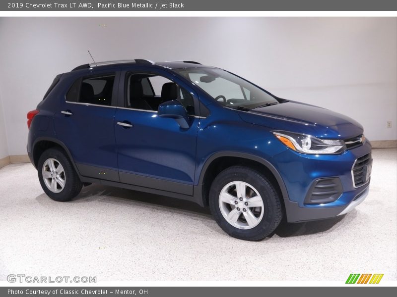 Pacific Blue Metallic / Jet Black 2019 Chevrolet Trax LT AWD