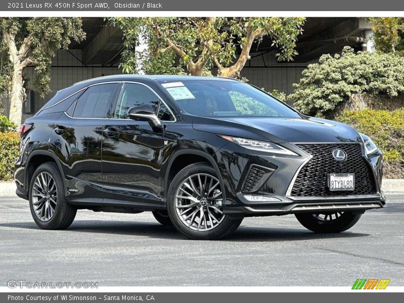 Front 3/4 View of 2021 RX 450h F Sport AWD