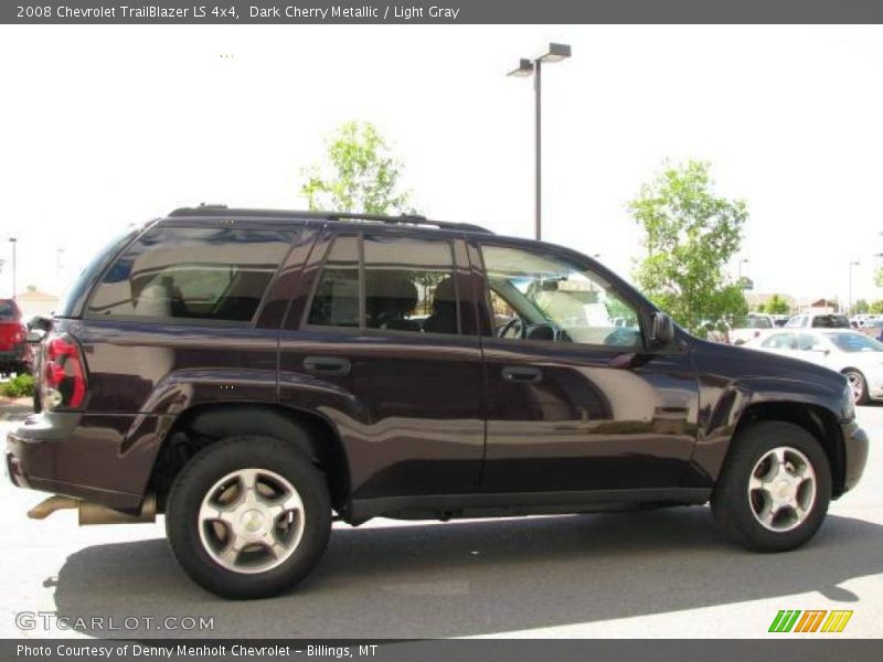 Dark Cherry Metallic / Light Gray 2008 Chevrolet TrailBlazer LS 4x4
