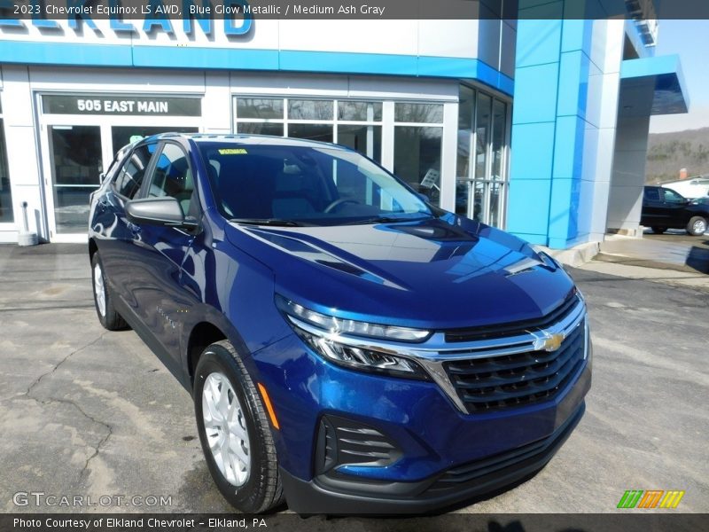 Blue Glow Metallic / Medium Ash Gray 2023 Chevrolet Equinox LS AWD