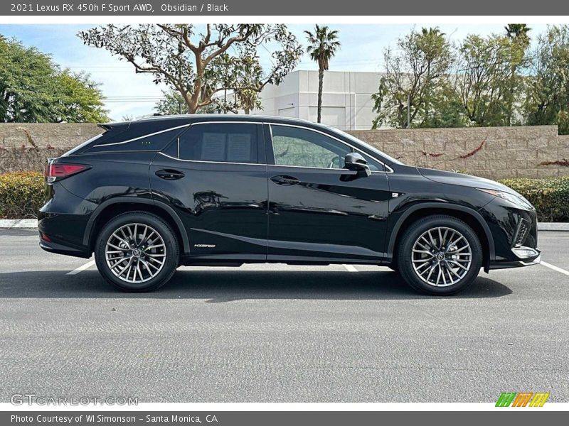  2021 RX 450h F Sport AWD Obsidian