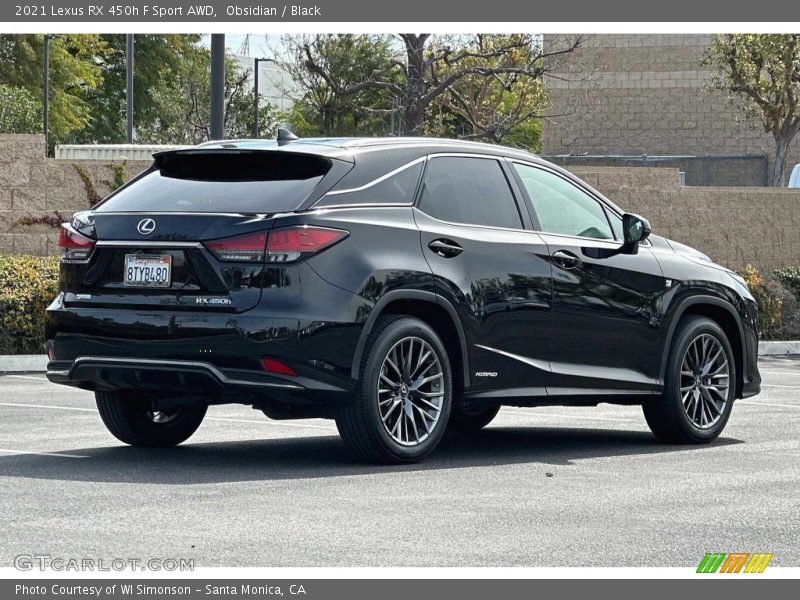 Obsidian / Black 2021 Lexus RX 450h F Sport AWD