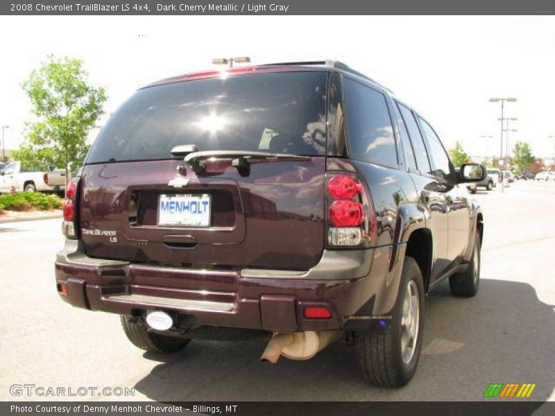 Dark Cherry Metallic / Light Gray 2008 Chevrolet TrailBlazer LS 4x4