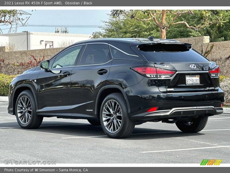 Obsidian / Black 2021 Lexus RX 450h F Sport AWD