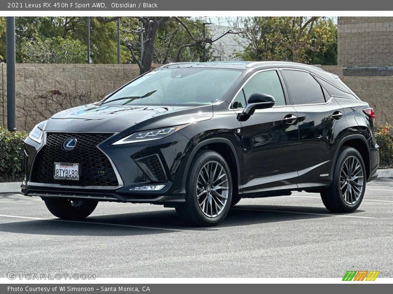  2021 RX 450h F Sport AWD Obsidian