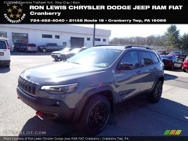 Sting-Gray / Black 2023 Jeep Cherokee Trailhawk 4x4