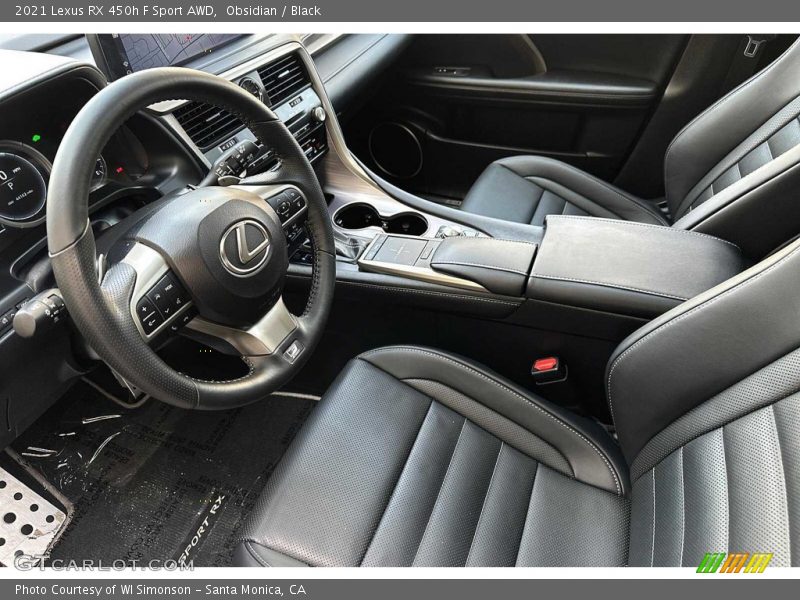  2021 RX 450h F Sport AWD Black Interior