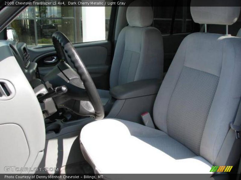 Dark Cherry Metallic / Light Gray 2008 Chevrolet TrailBlazer LS 4x4