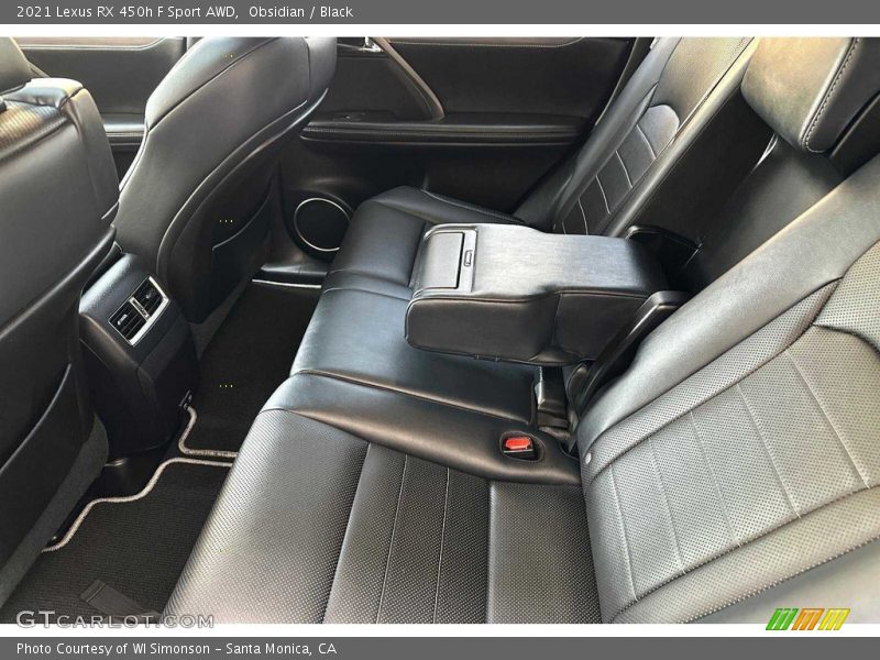 Rear Seat of 2021 RX 450h F Sport AWD
