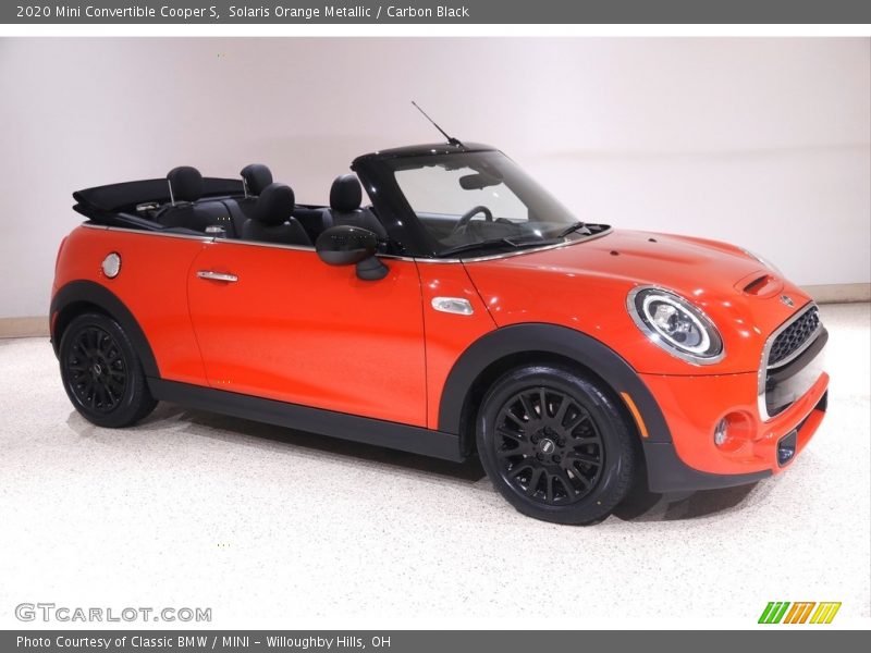 Solaris Orange Metallic / Carbon Black 2020 Mini Convertible Cooper S