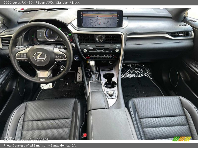 Dashboard of 2021 RX 450h F Sport AWD