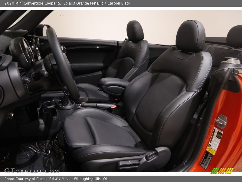 Solaris Orange Metallic / Carbon Black 2020 Mini Convertible Cooper S