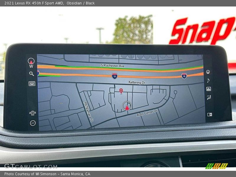 Navigation of 2021 RX 450h F Sport AWD